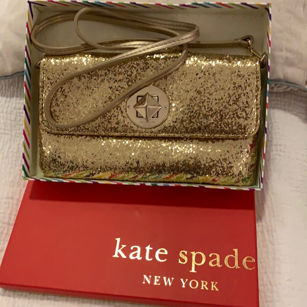 Kate Spade Gold Sequin Purse